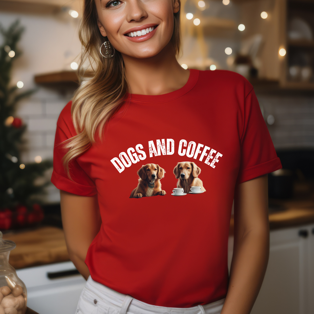 Golden Retriever T-shirt for Golden Retriever Lover gift for Coffee Lover gifts Funny Dog Shirts for Golden Retriever Dog T-shirts for Dog mom gift