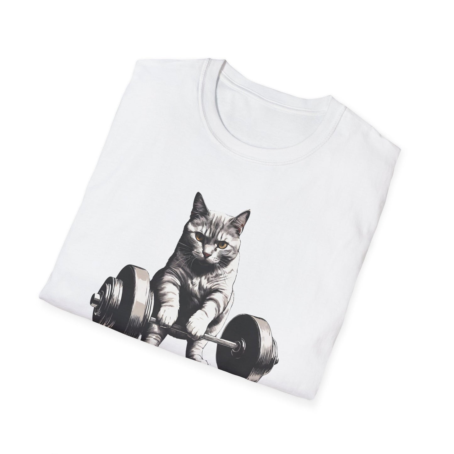 Cat Deadlifting Shirt for Gym Rat gifts for Workout Lover gift for Cat Lover T-shirt Funny Cats Lifting Weights T Shirts Kitty Powerlifting Weightlifting