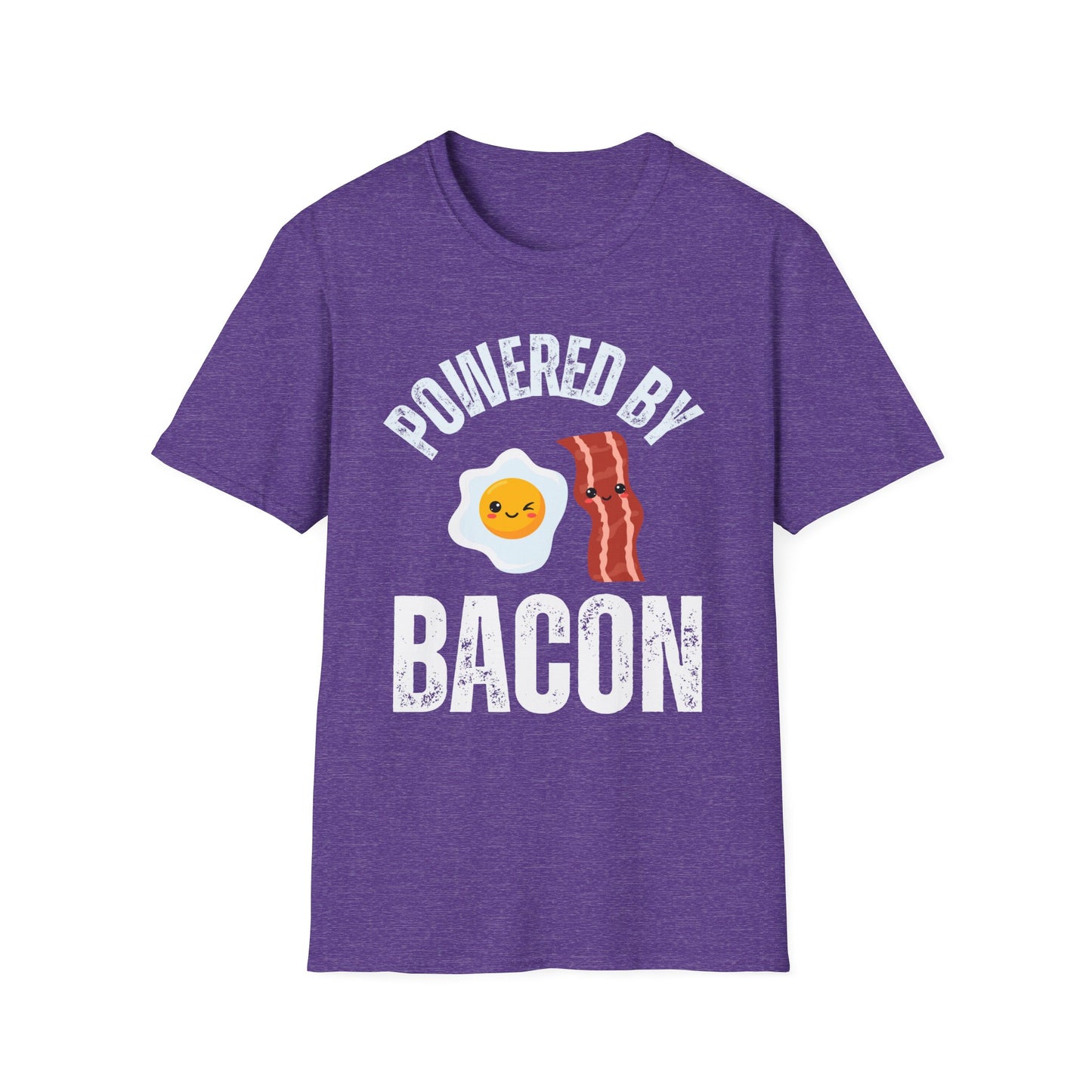 Powered by Bacon Shirt for Bacon Lover gift for Meat Lovers Tshirt for Carnivore Diet T-shirts for mens gifts for Her gift for Him