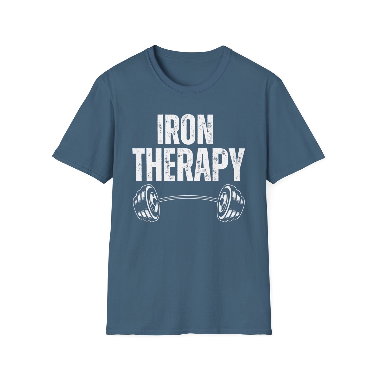 Workout Shirt IRON THERAPY T-shirt for Gym Lover gift for Fitness Lover T Shirt for Cross Fit Lover Weightlifting Shirts for Gym Rat