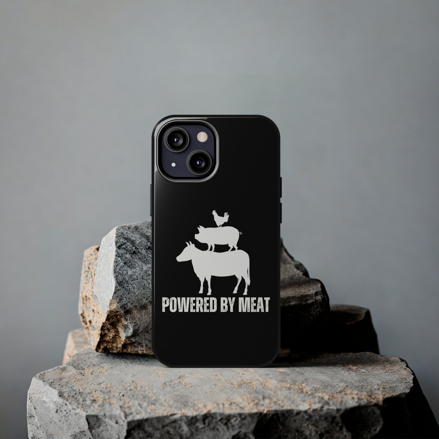 Carnivore Phone Case Powered By Meat Funny Phone case for Carnivore gift for Lion Lover gift for him or her