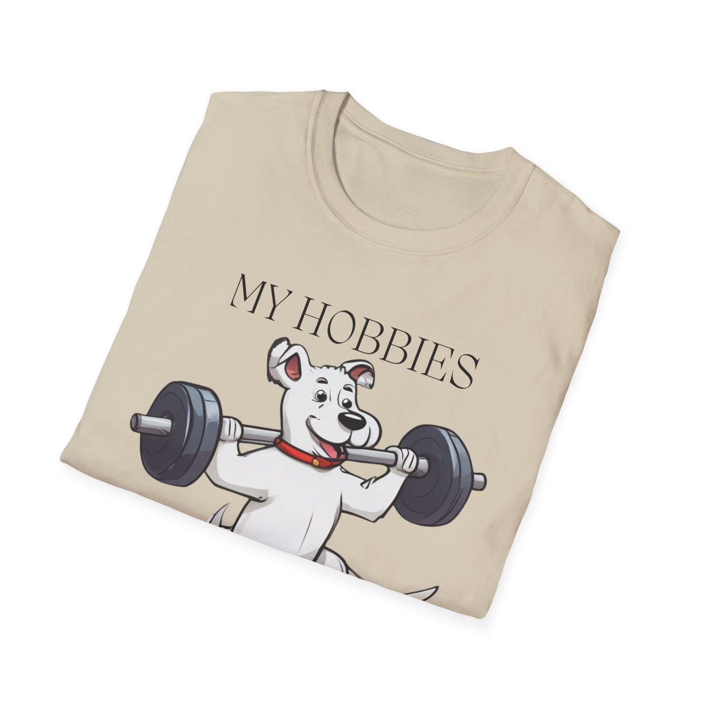 Dog Workout Shirt Funny Dogs Weightlifting T-shirt for Gym Lover gift for Dog Lover gifts for Her Cartoon Dog T Shirts Funny Powerlifting gift