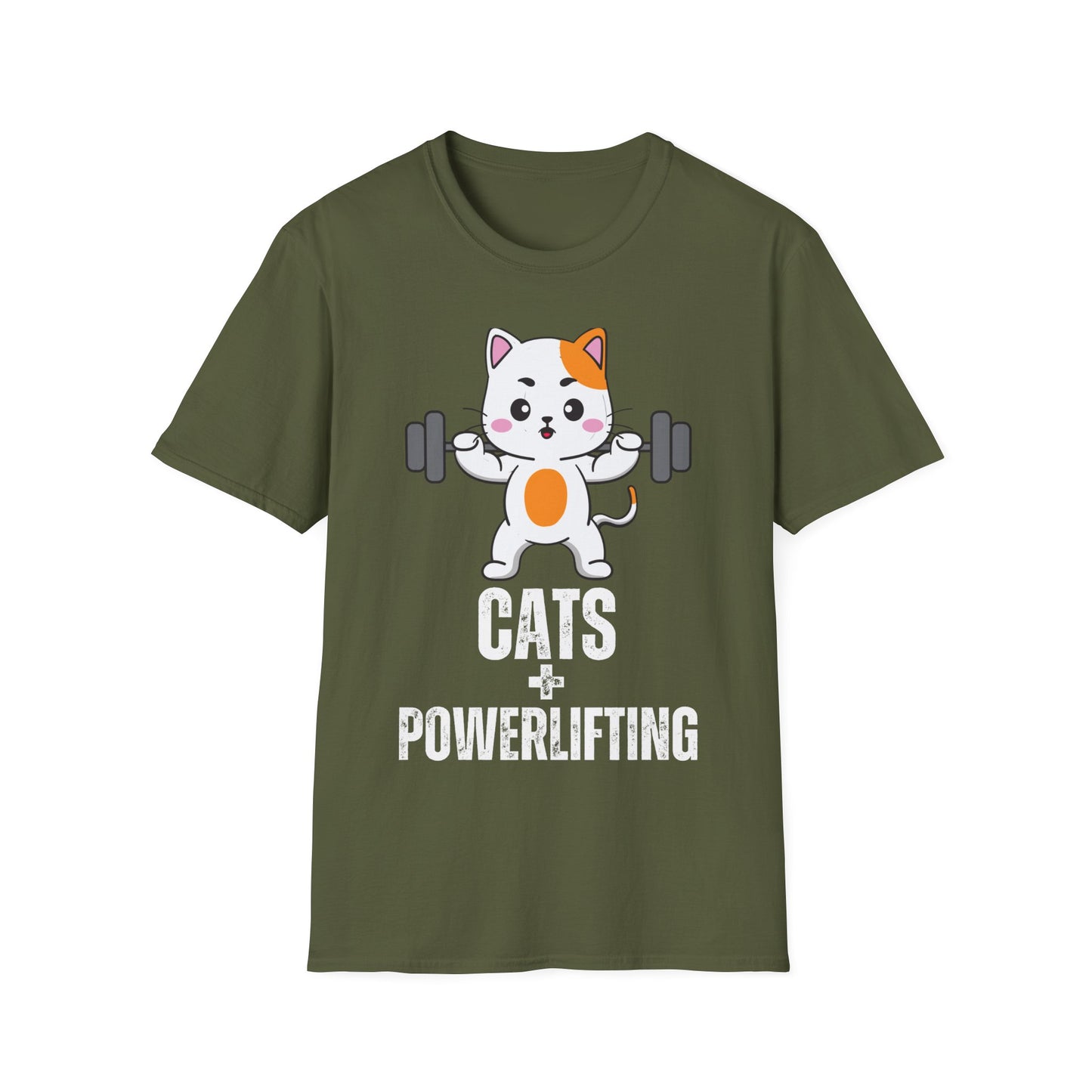 Cat Powerlifting T-Shirt for Cat Lover gift for Powerlifter gift CATS Powerlifting Cat Shirt Funny Weightlifting CAT T Shirt