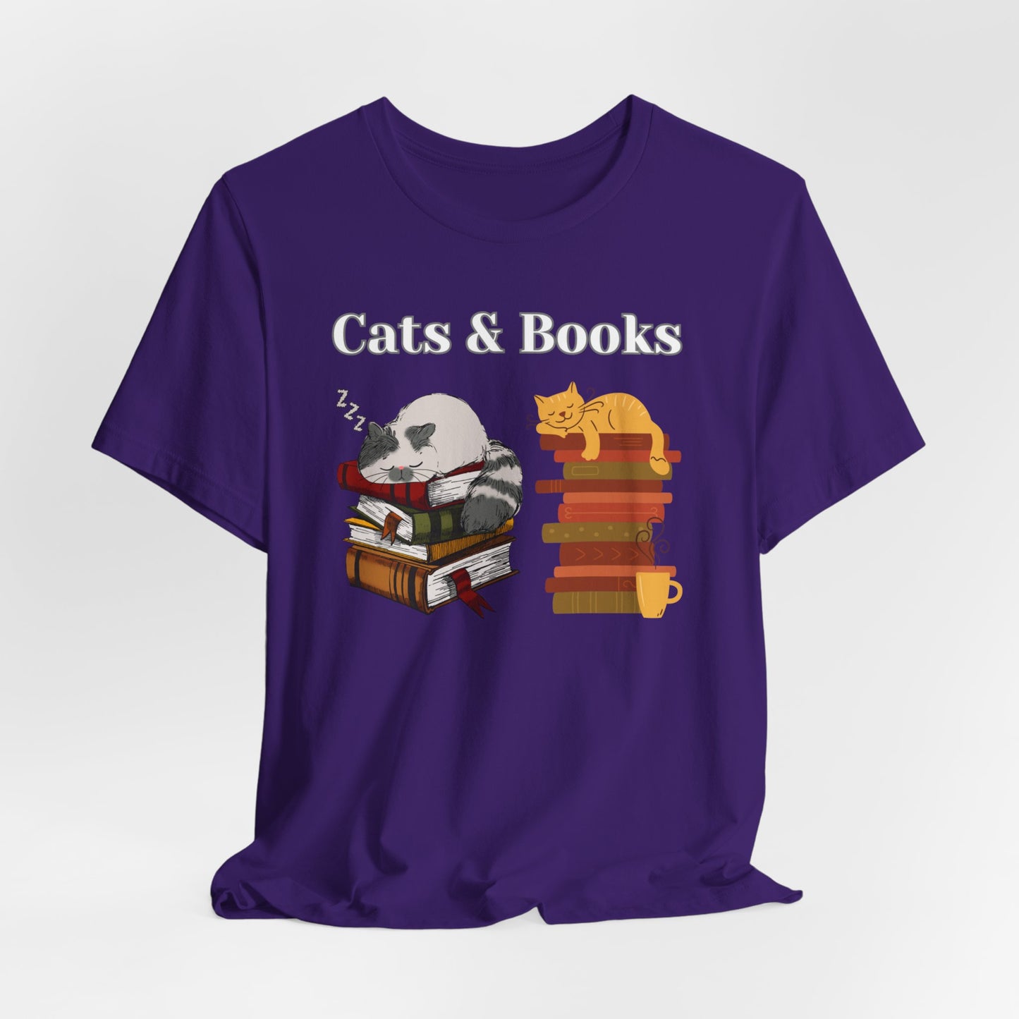 Cat Lover T-shirt for Book Lover gift for Cat Lover gifts for Cat Dad gift for Cat Mom gift - CATS & BOOKS Shirt