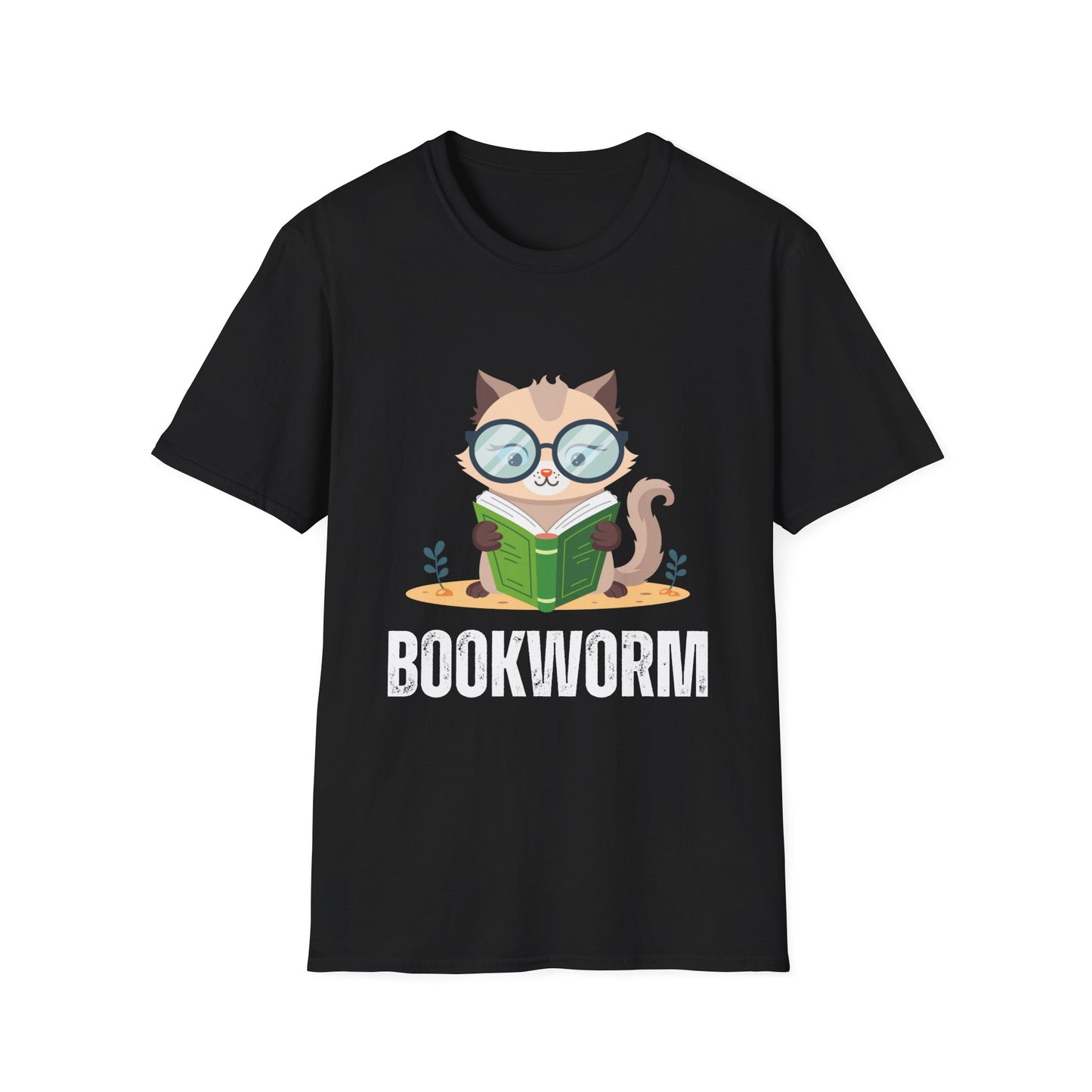 BookWorm T-Shirt for Book Lover gift for Reading Lover gift for Cat Lover gift for Bookworm gift for Cat Lover T Shirt - Cat Reading