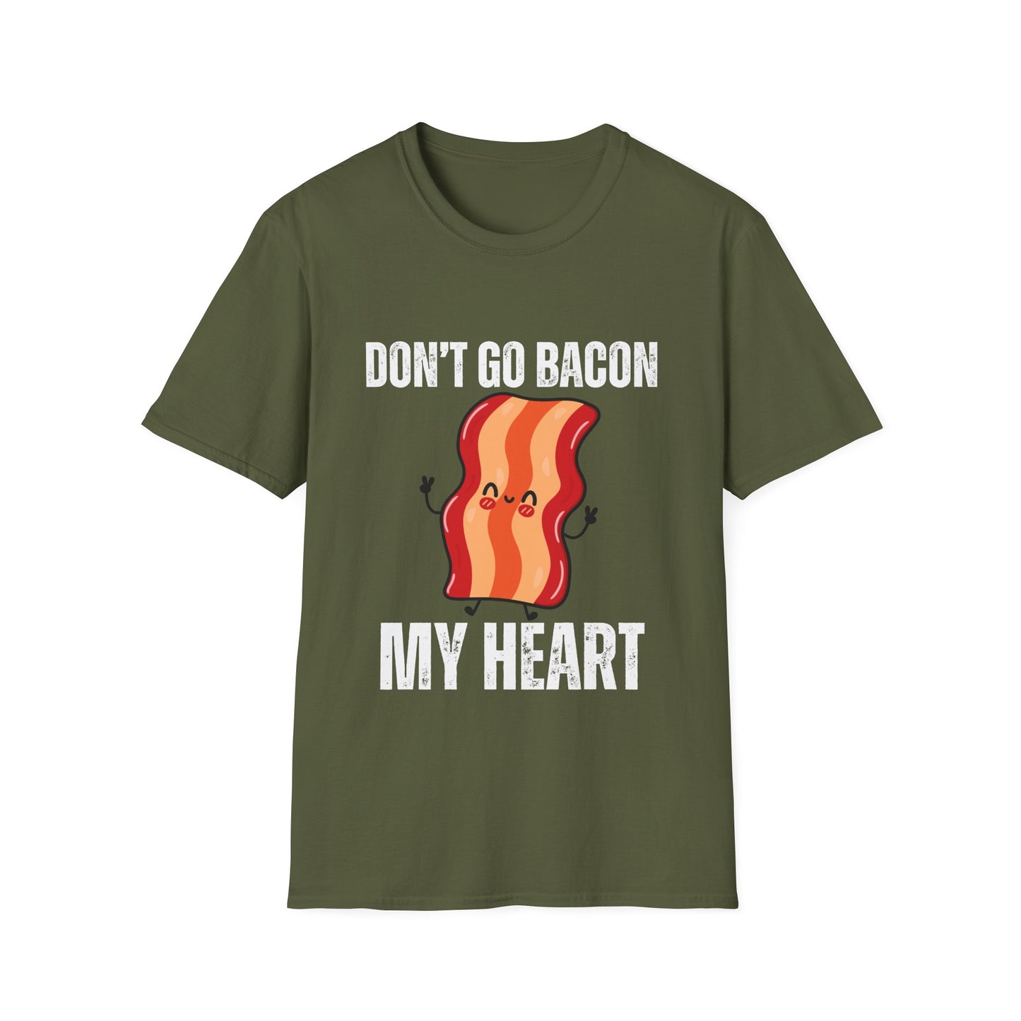 Funny Bacon T-shirt for Valentine Day gift for Him gifts for Husband gift for Boyfriend gift for Valentine - Don't go Bacon my Heart