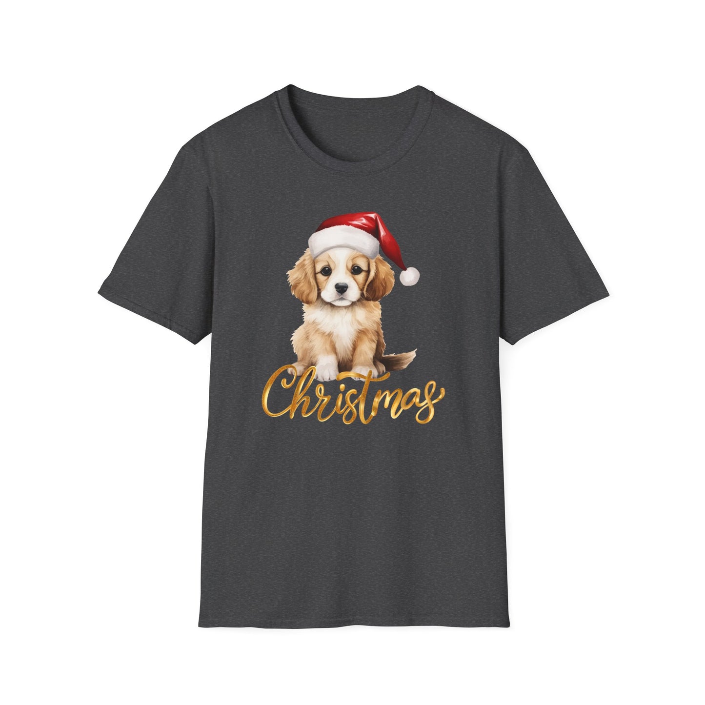 Puppy Christmas T Shirt for Christmas Dog T-shirt for Golden Retriever Mom gifts for Golden retriever Lover gift for Women's Christmas Tee