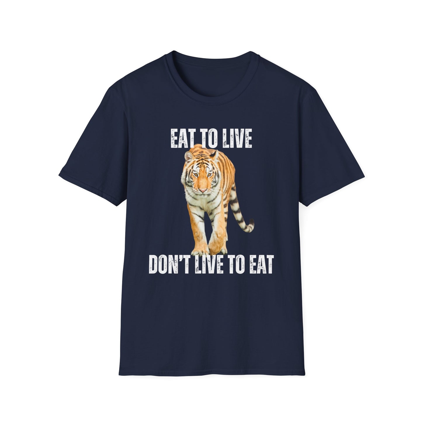 Tiger Carnivore Shirts Healthy Diet Shirt Eat to Live Don't Live to Eat Cool Panther T-shirt for Carnivore gift for Friends