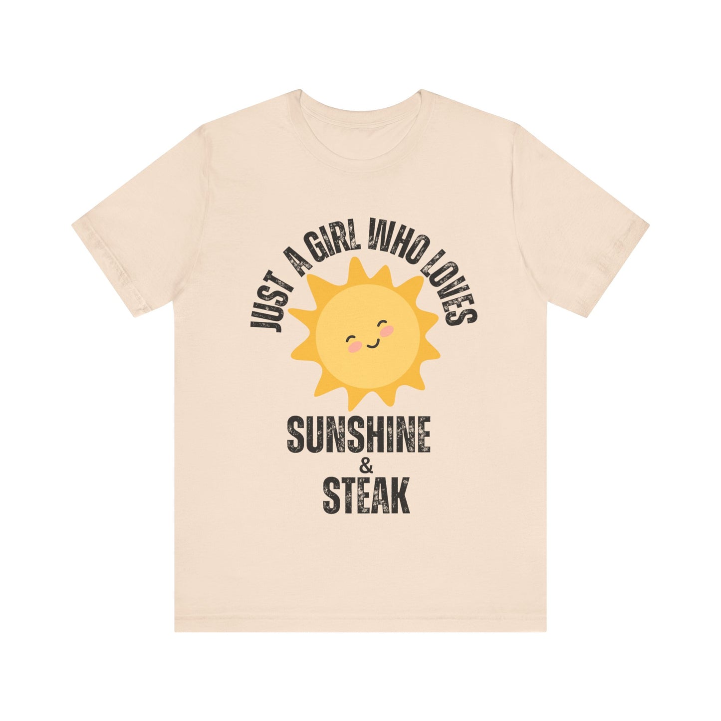 Steak and Sunshine Unisex Tee, Carnivore Diet Top, Foodie T-Shirt, Meat Lover Shirt, BBQ Party Wear, Grilling Apparel