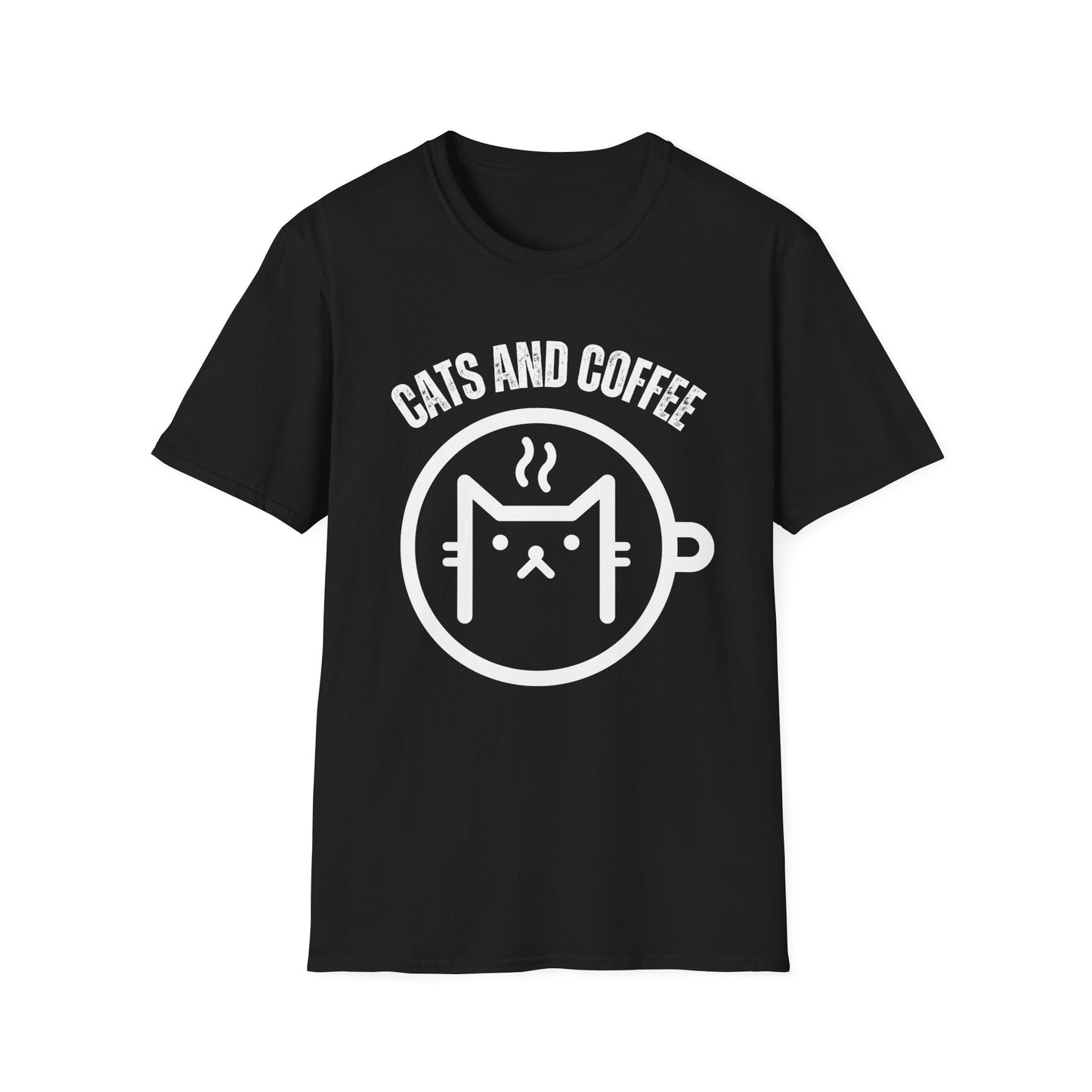 Cat Lover Shirt for Coffee Lovers gifts for Coffee Addict T-shirt for Coffee Drinker Shirt for Cat Addict T Shirt Cute Kitty gifts for Her gift