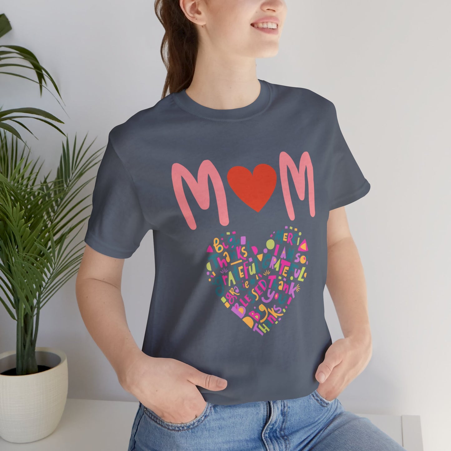 Heart Mom Shirt Cute Mom T-shirts for Mom gifts for Mothers Day gift for Her Cute Momma Shirts Mommy T Shirts