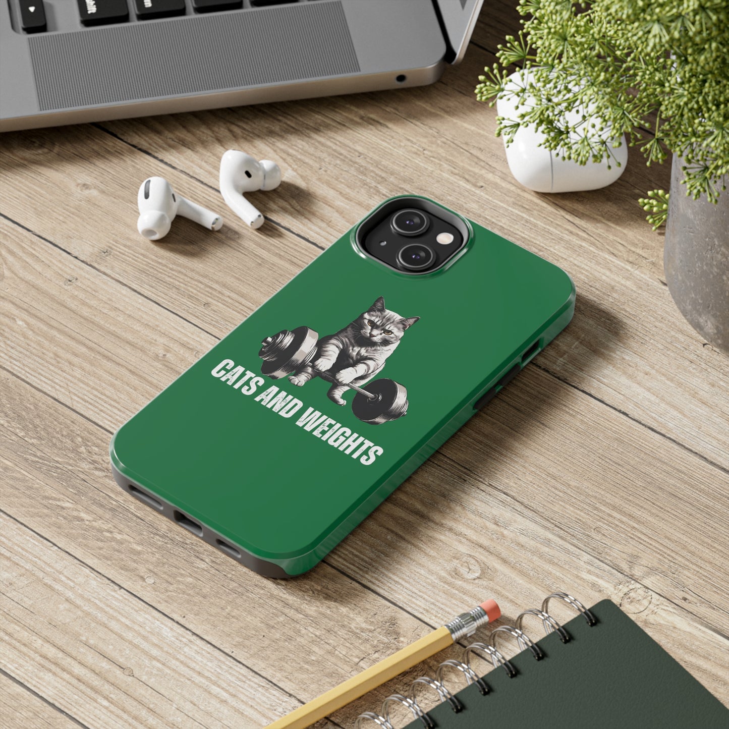 CATS & Weights iPhone case for Gym Lover gift for Cat Lover gifts for Fitness Lover Funny Cat Phone case Workout case