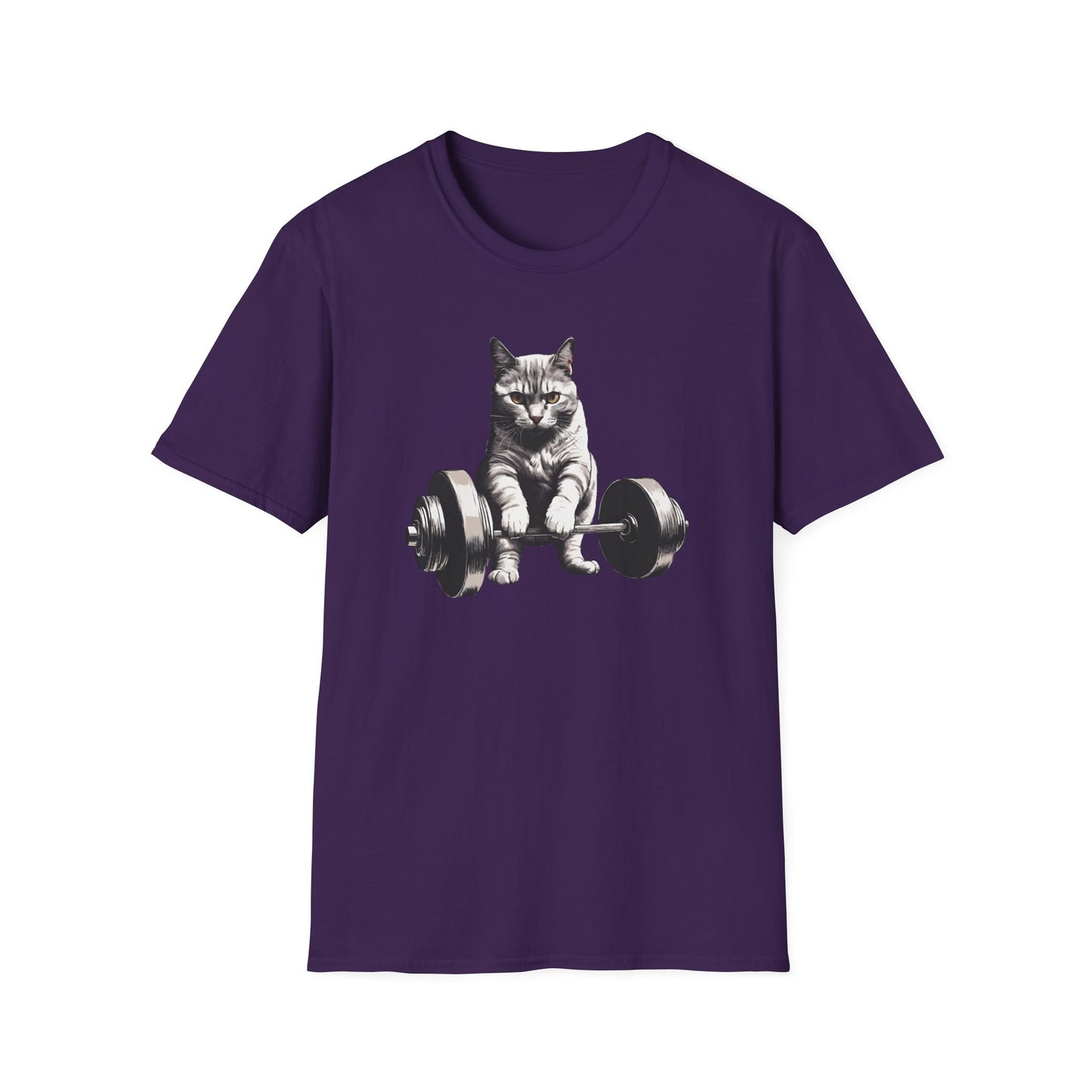 Cat Deadlifting Shirt for Gym Rat gifts for Workout Lover gift Cat Lover T-shirt Funny Cats Lifting Weights Kitty Powerlifting Weightlifting