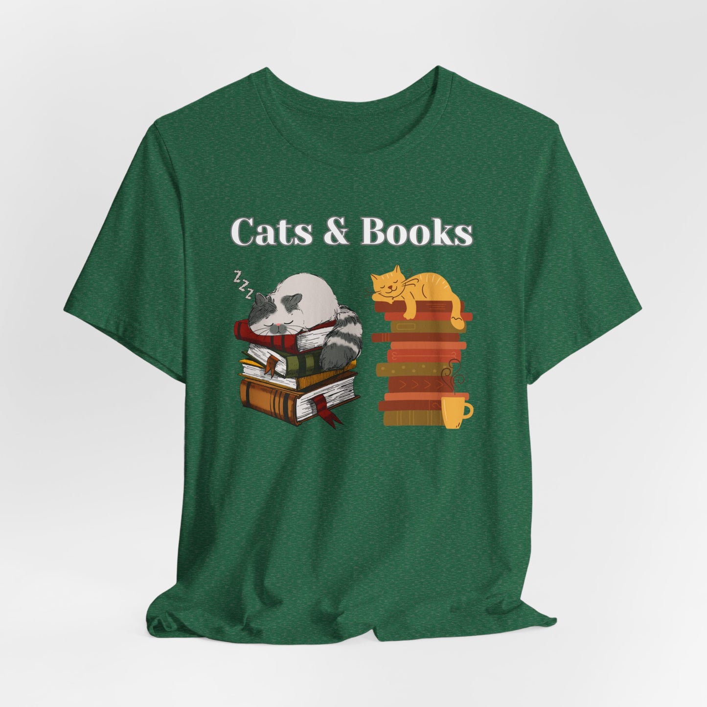 Cat Lover T-shirt for Book Lover gift for Cat Lover gifts for Cat Dad gift for Cat Mom gift - CATS & BOOKS Shirt