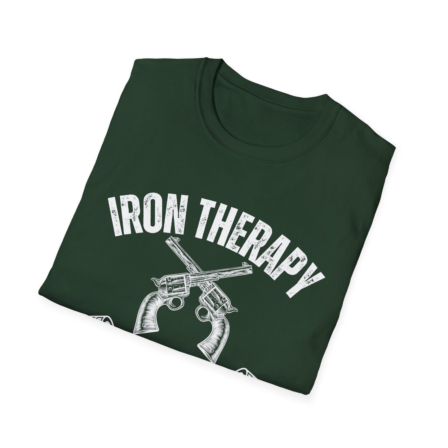 Workout Shirt for Gun Lover gift for Weightlifting T-shirt for Gym Lover gifts for Powerlifting Tee Shirts for Him Iron Therapy Shirt
