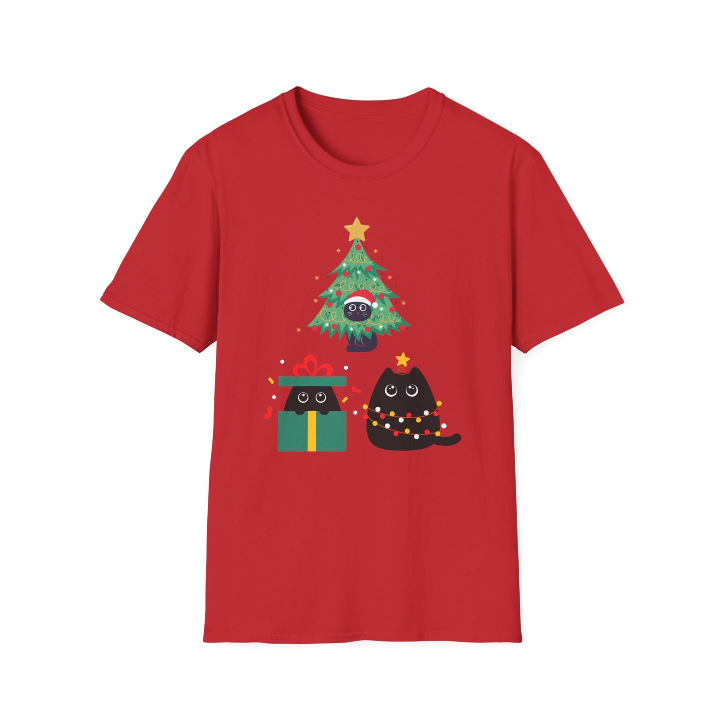 Funny Black Cat Shirt for Christmas gift for Cat Lover gifts for Cat Mom presents for Christmas Women's T Shirts for Her gifts for Her