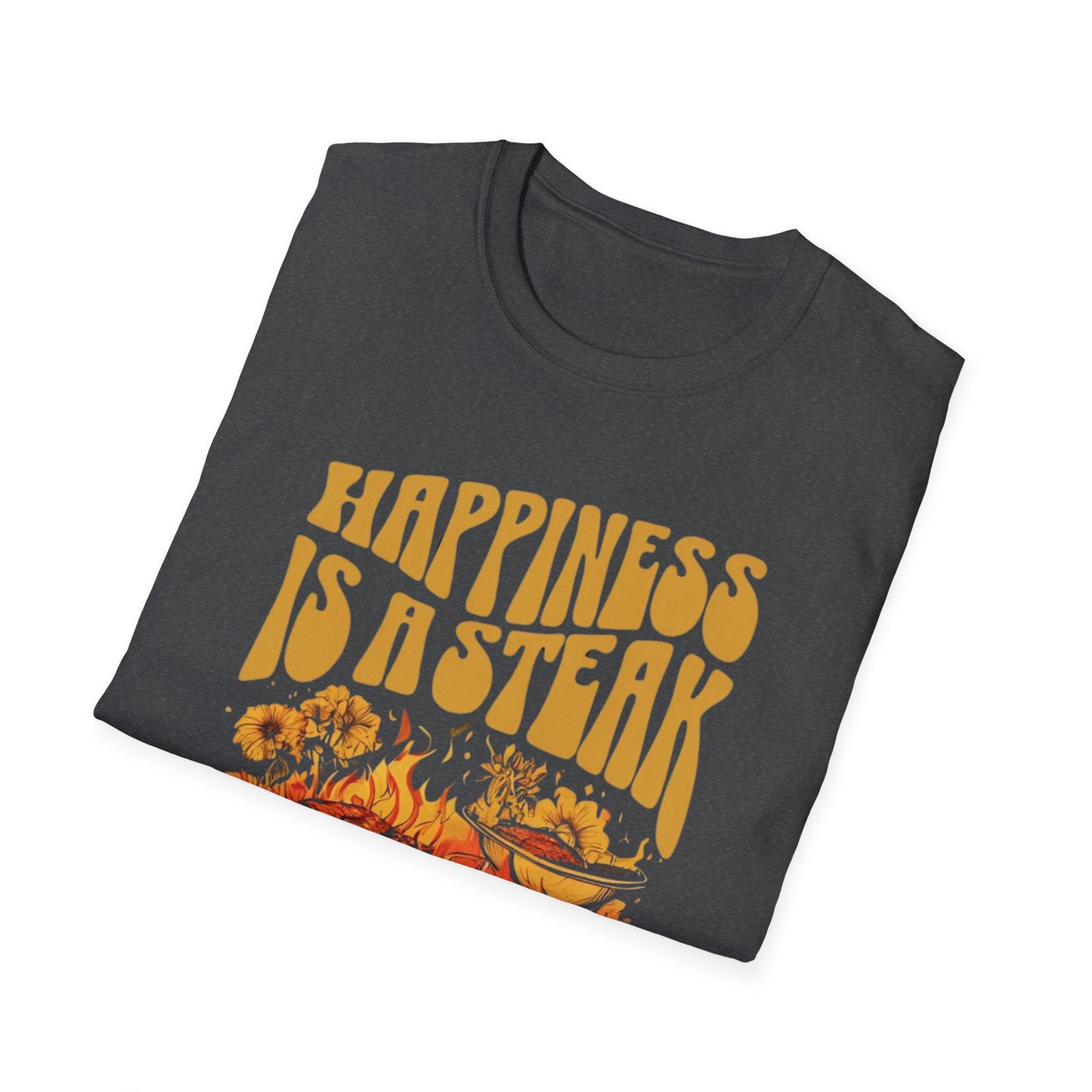 Groovy Meat Shirt for Carnivore TShirt for Steak Lover gifts for Christmas present for Meat Lover T Shirts Happiness Is A Steak T-shirt gift