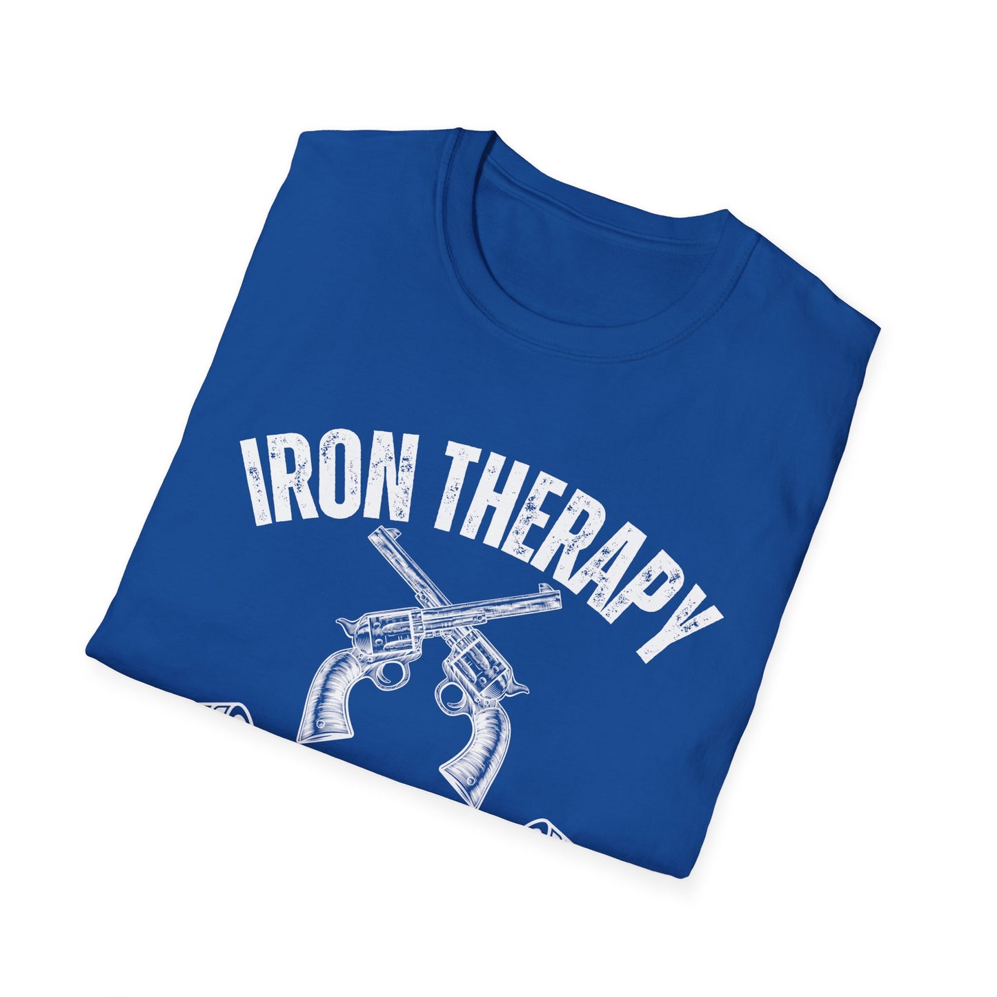 Workout Shirt for Gun Lover gift for Weightlifting T-shirt for Gym Lover gifts for Powerlifting Tee Shirts for Him Iron Therapy Shirt