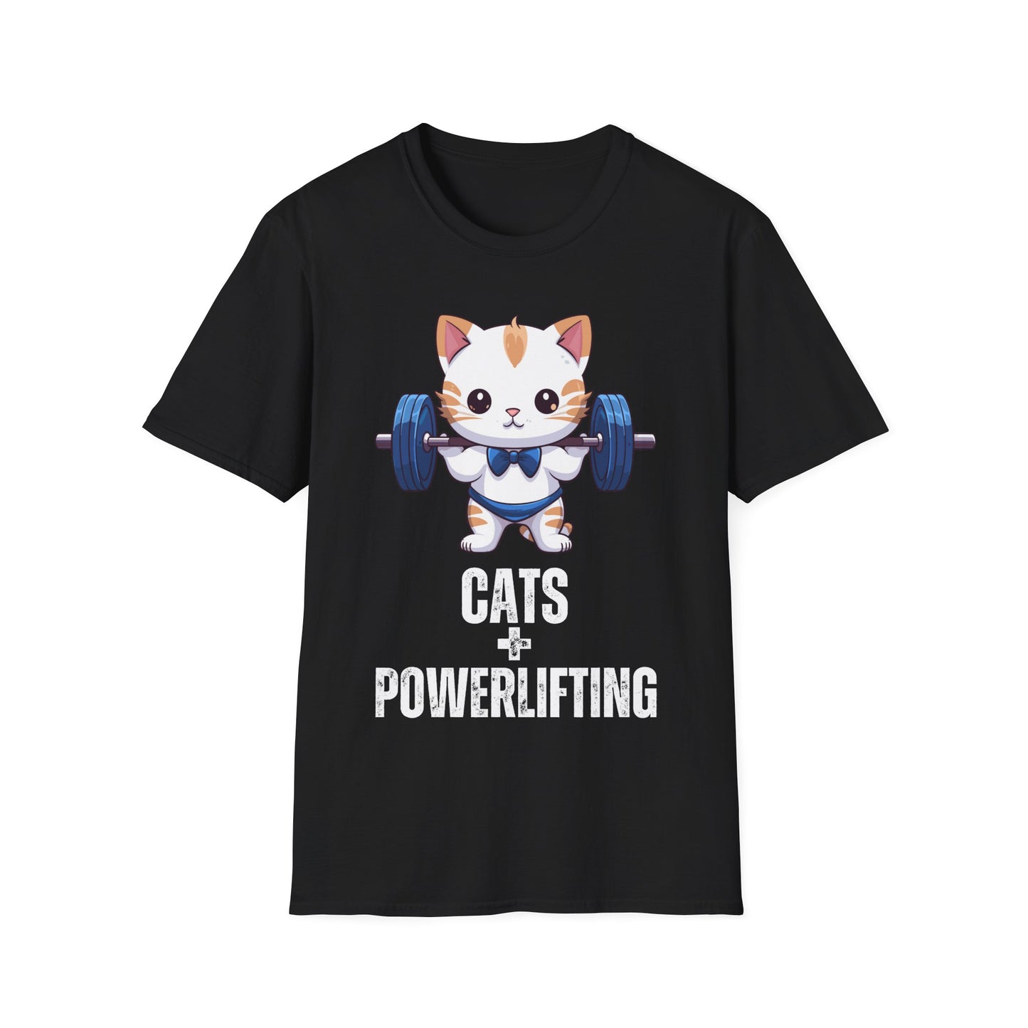 CATS & POWERLIFTING T-Shirt for Cat Lover gift for Powerlifter gift Powerlifting Cat Shirt Funny Weightlifting CAT T Shirt