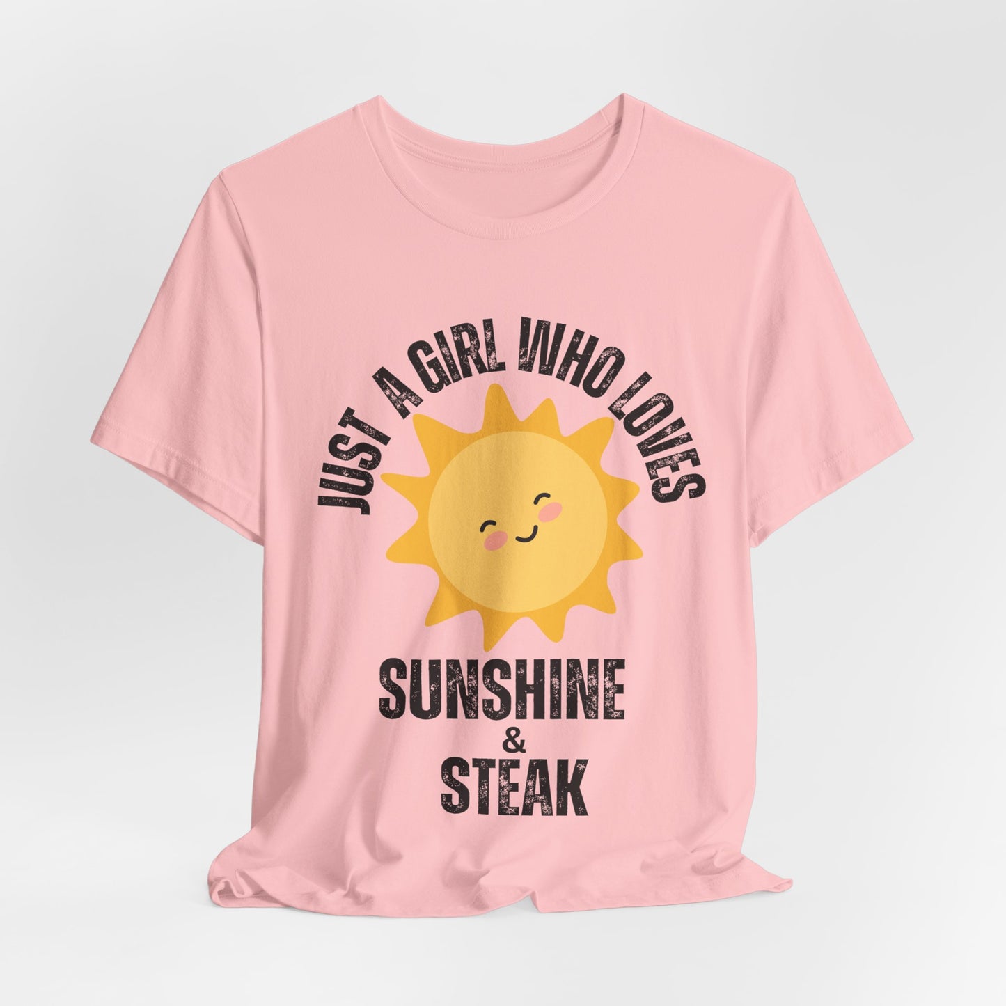 Steak and Sunshine Unisex Tee, Carnivore Diet Top, Foodie T-Shirt, Meat Lover Shirt, BBQ Party Wear, Grilling Apparel