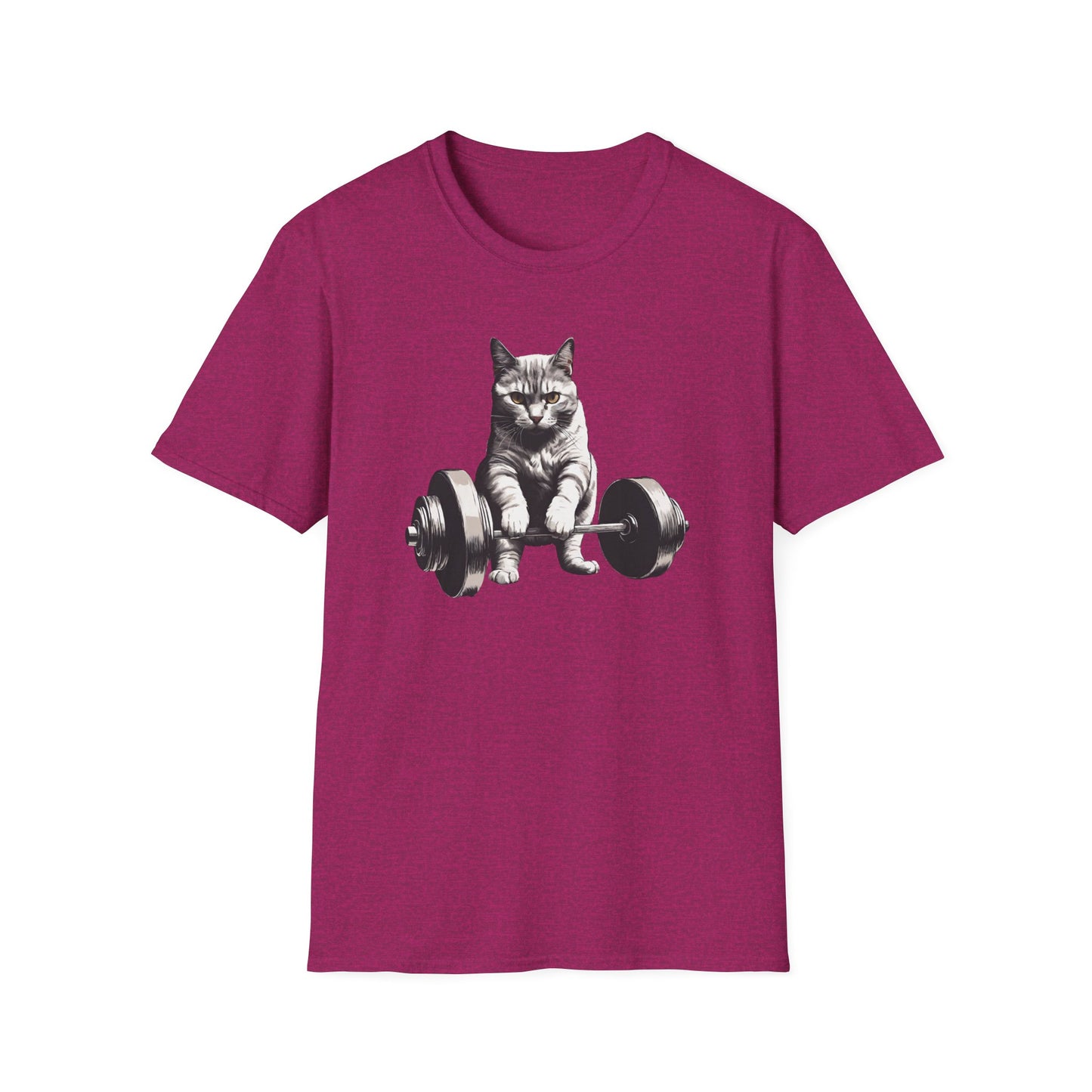 Cat Deadlifting Shirt for Gym Rat gifts for Workout Lover gift Cat Lover T-shirt Funny Cats Lifting Weights Kitty Powerlifting Weightlifting