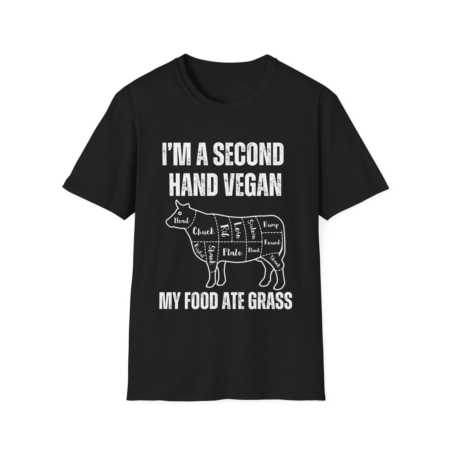 Second Hand Vegan Shirt for Meat Lover gift Funny T-shirt for Steak Lover gift for Meat Lover Shirt for Carnivore T Shirt