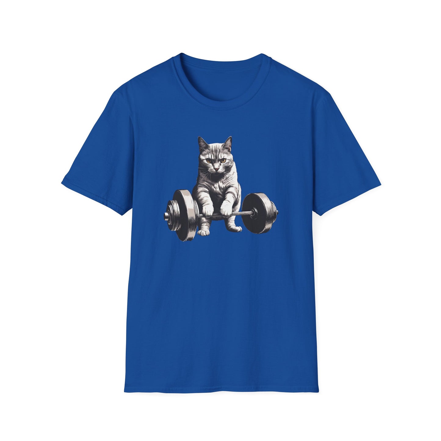 Cat Deadlifting Shirt for Gym Rat gifts for Workout Lover gift for Cat Lover T-shirt Funny Cats Lifting Weights T Shirts Kitty Powerlifting Weightlifting