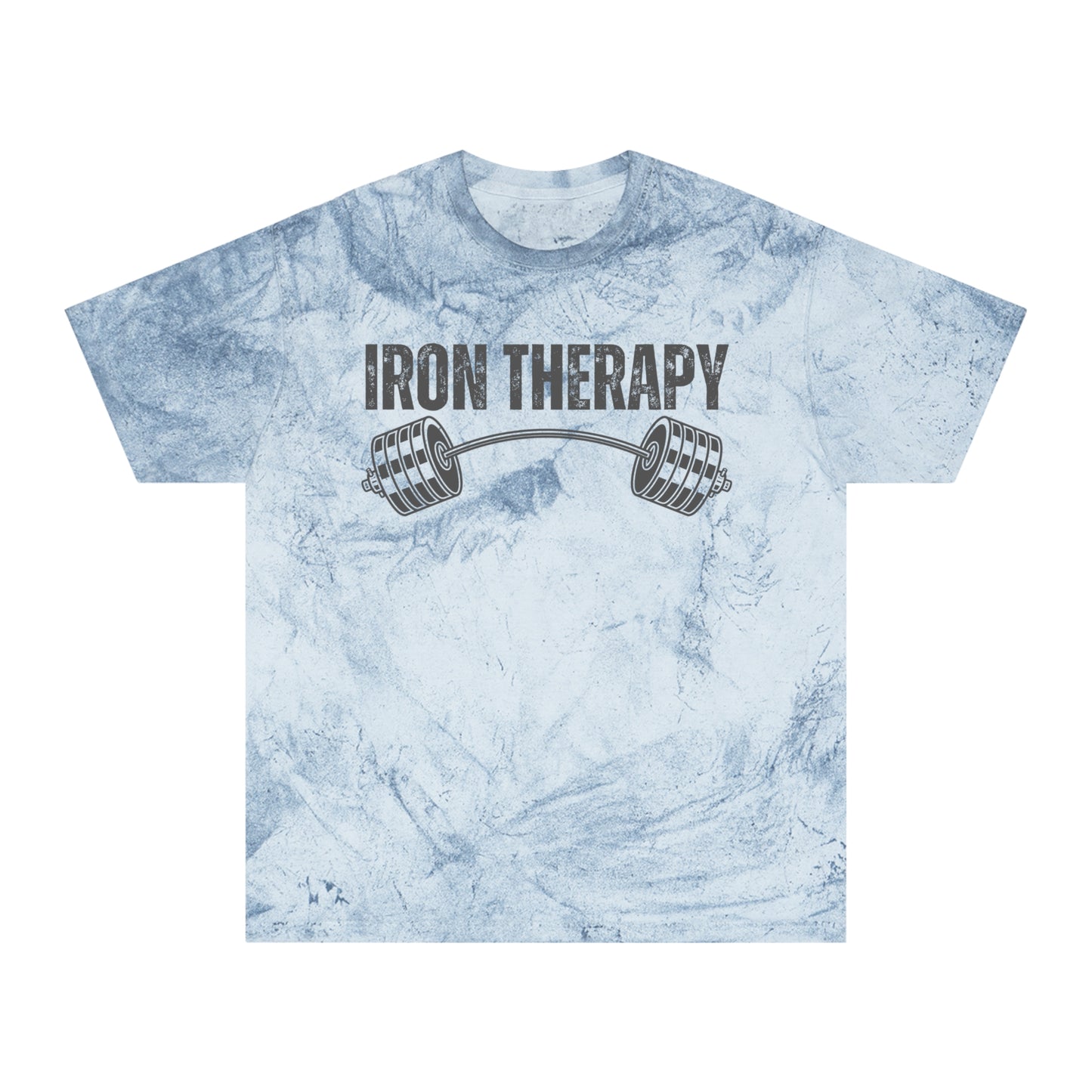 Iron Therapy Shirt Gym Clothes Tie-Dye Fitness T-Shirt Workout Tee Gym Apparel Casual Wear for Fitness Enthusiasts T-shirt for Gym Rat gift