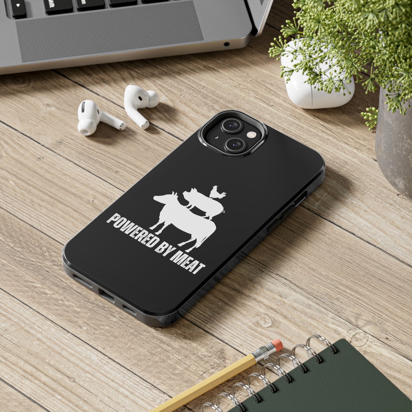 Carnivore Phone Case Powered By Meat Funny Phone case for Carnivore gift for Lion Lover gift for him or her