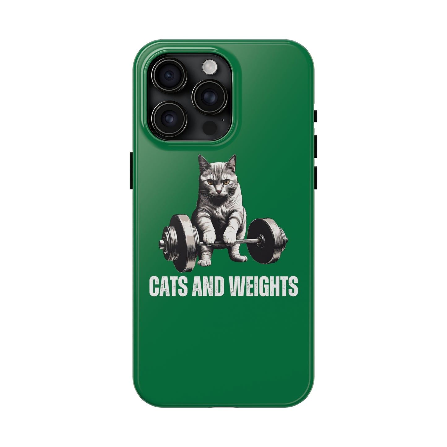 CATS & Weights iPhone case for Gym Lover gift for Cat Lover gifts for Fitness Lover Funny Cat Phone case Workout case