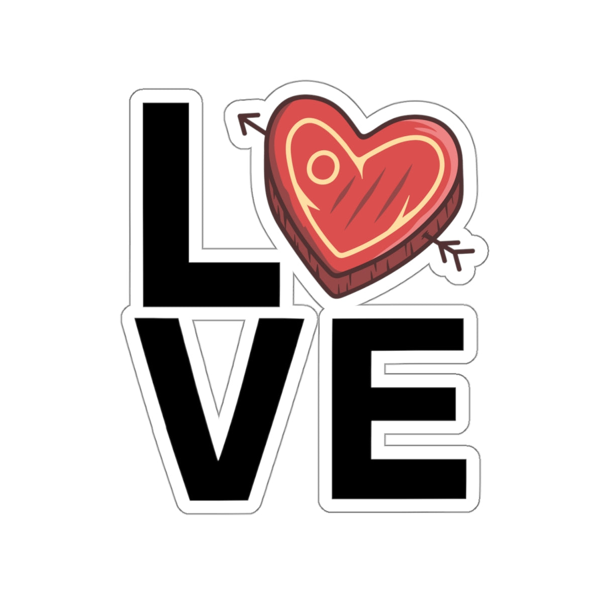 Steak Lover Sticker for Steak Lovers gift for Meat Lover Stickers for Carnivore Gifts I Love Steak and Meat!