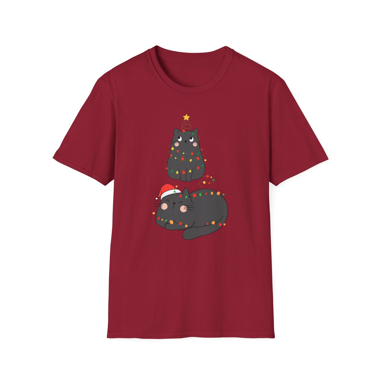 Comfy Cat Shirt for Christmas gift for Cat Lovers T-shirt for Cats Mom gifts for Friends Birthday presents for Cat Enthusiast Tshirts Her