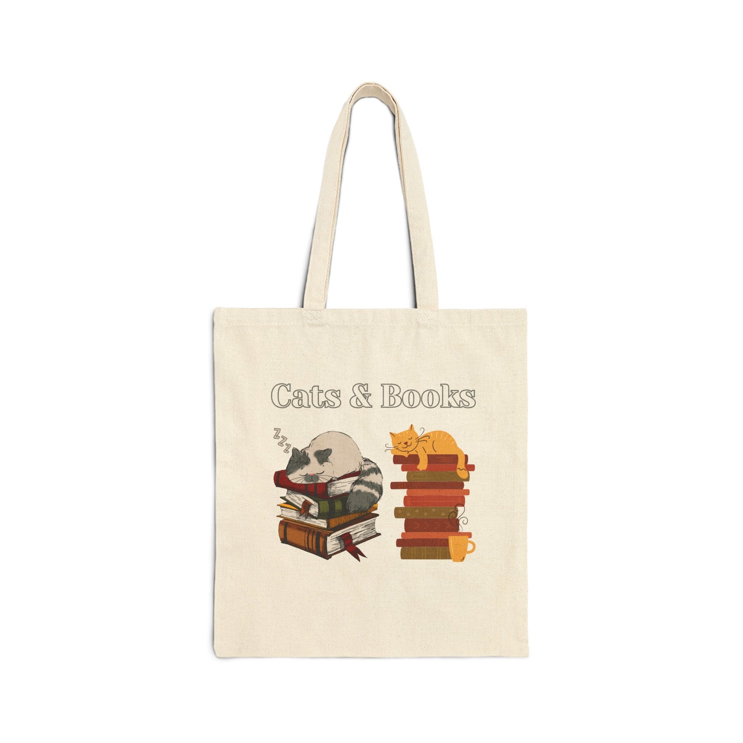 Cats and Books Tote Bag for Reading Lovers gift for Bookworm gifts for Book Lover Book Bags for Cat Lover gift for Moms Cat Mom Grocery Bags