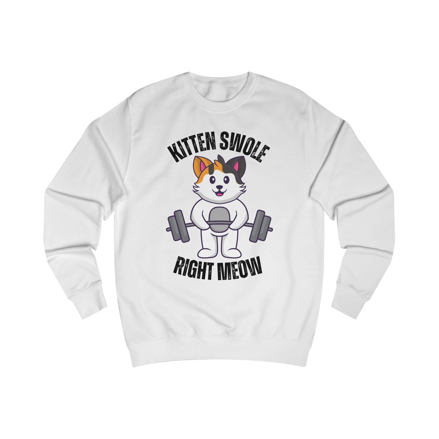 Cat Lifting Weights Sweatshirt for Gym gift for Cat Mom Sweatshirts Powerlifting Cats Working Out Cats Weightlifting Sweatshirt Funny Kitty Gifts