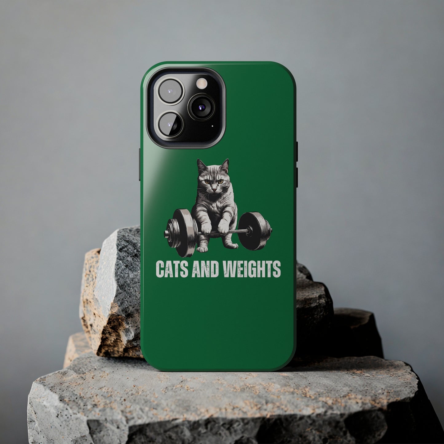 CATS & Weights iPhone case for Gym Lover gift for Cat Lover gifts for Fitness Lover Funny Cat Phone case Workout case