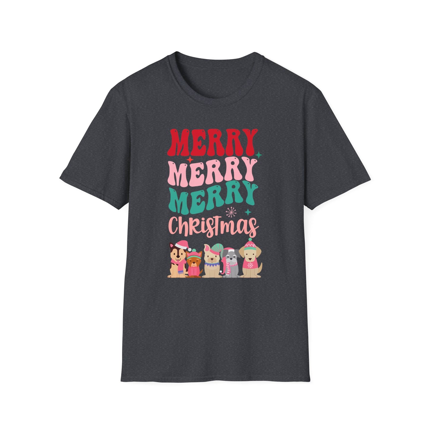 Retro Dog Shirt for Christmas gift for Dog Lover Tshirt Funny Christmas Dog T-shirts Cute Christmas tee Shirts for Dog Mom Tees