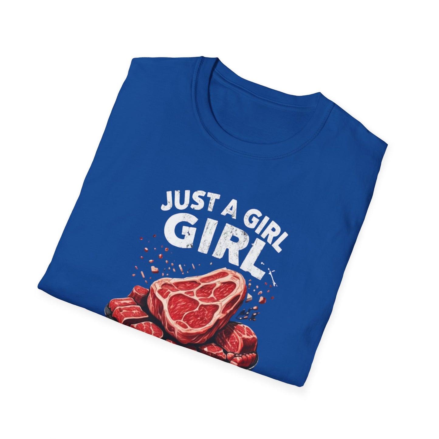 Steak Shirts Just a girl who loves steak tshirt STeak Girl T-shirt for Carnivore Diet T Shirt for Steak Lover gift ideas for BBQ T-shirts