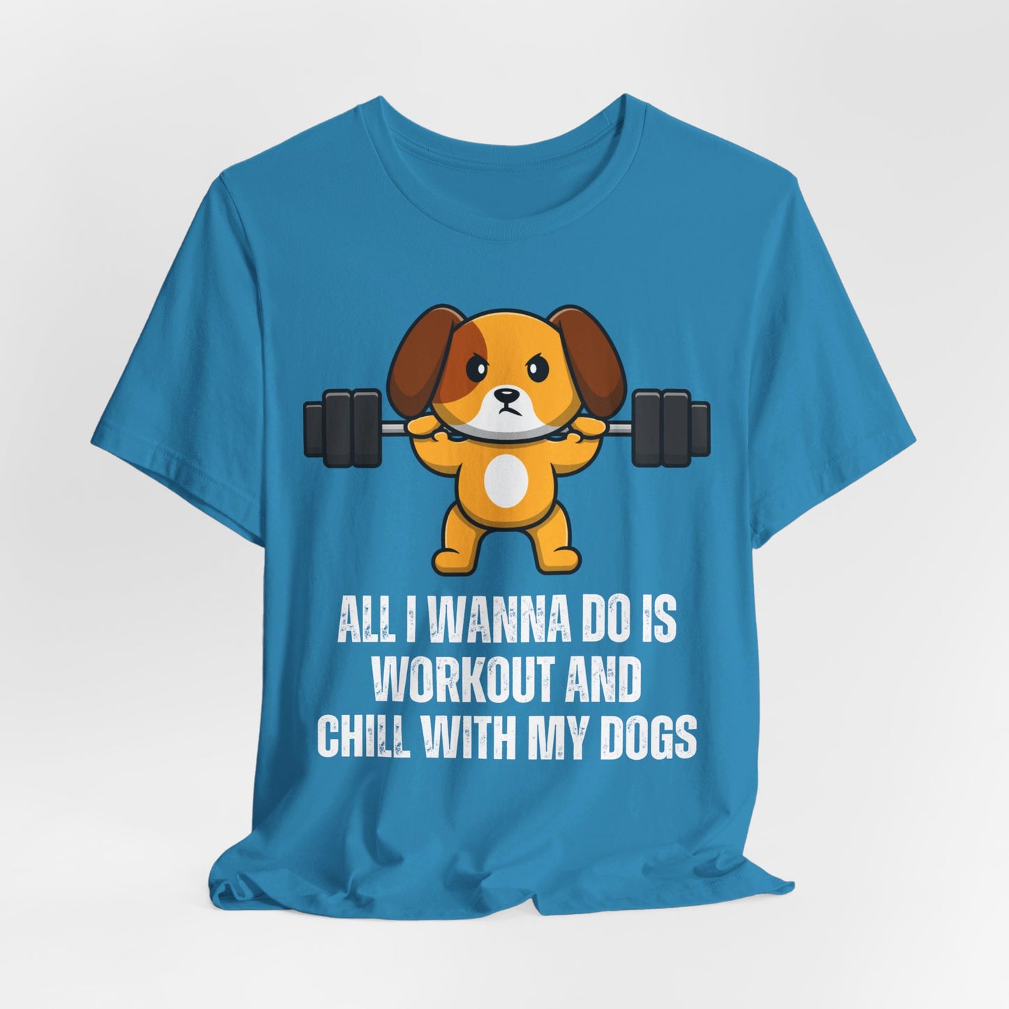 Chill With My Dogs Shirt Funny Gym T-shirts for Dog Love gift for Fitness Lover gift for Workout Men's T Shirt Gym rat Women's Shirts