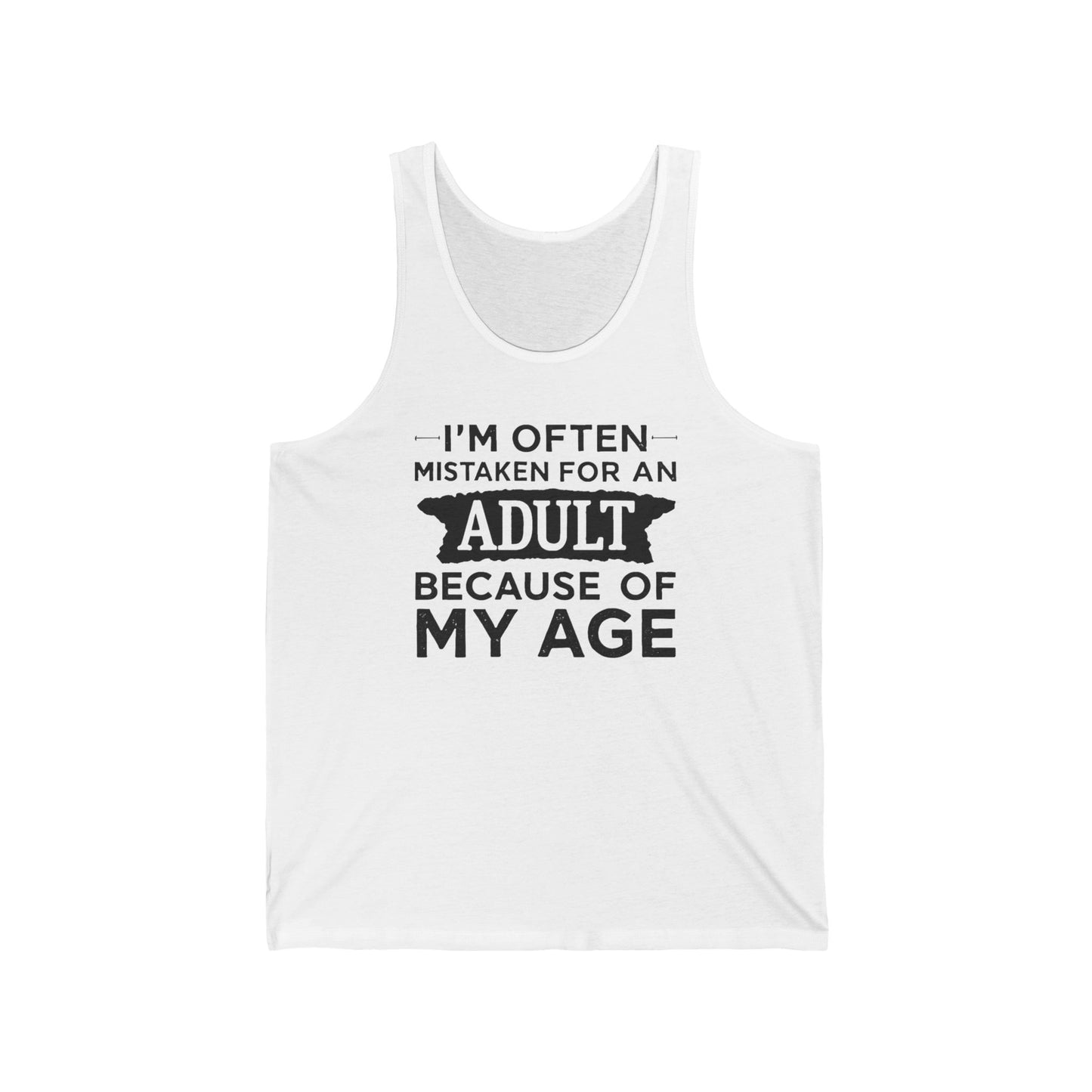 Funny Workout Tank Top, Adult Humor Unisex Jersey Tank, Muscle Tee, Gym Shirt, Fitness Apparel, Exercise Top