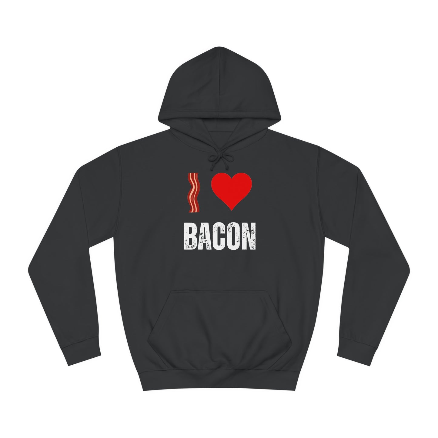 I Love Bacon Hoodie for Meat Lover gift for Him gifts Breakfast Lover Sweatshirt I Heart Bacon Hoodie
