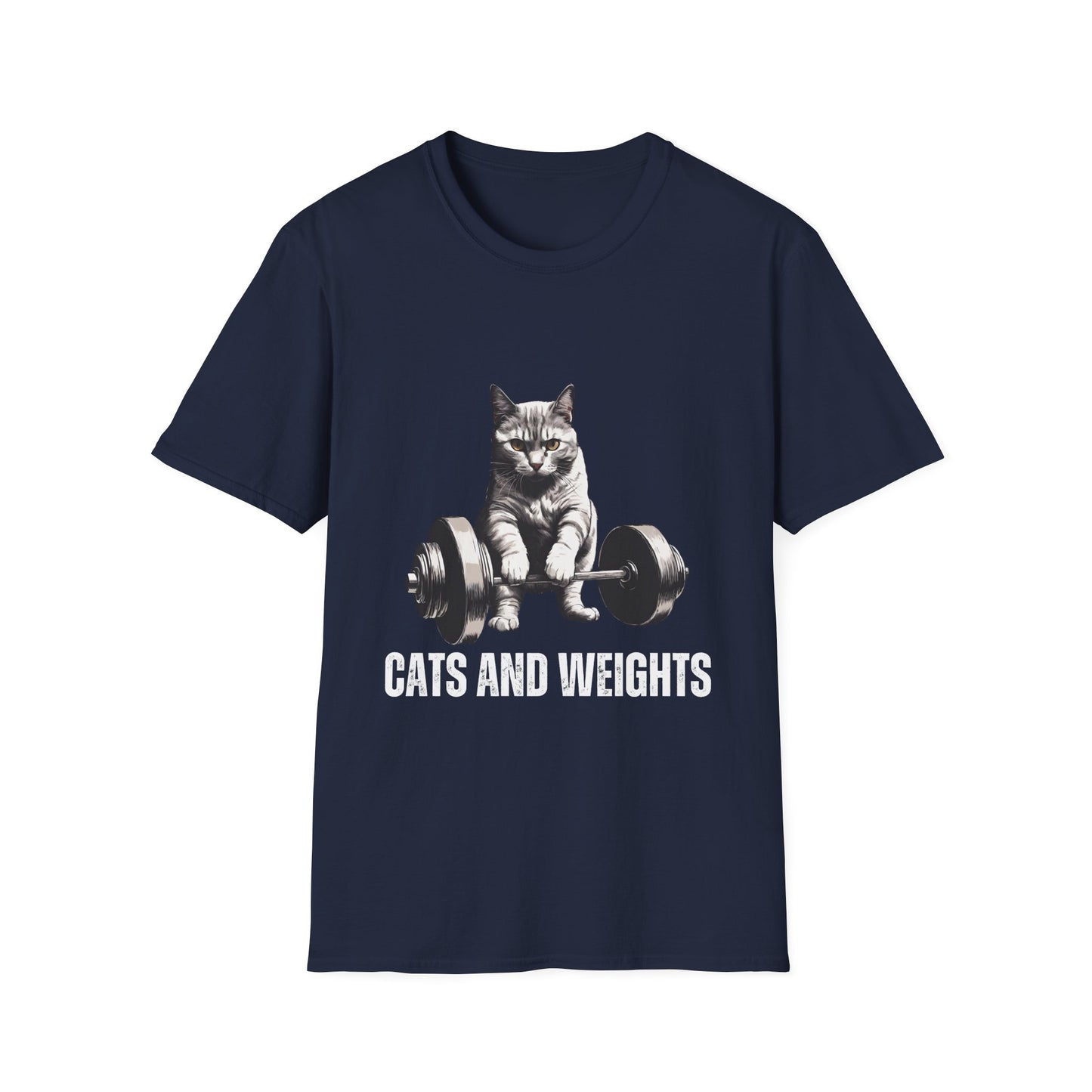 Cat Weightlifting T-Shirt for Cat Lover gift for Gym Lover Powerlifting Cat Shirt Funny Weightlifting CAT T Shirt