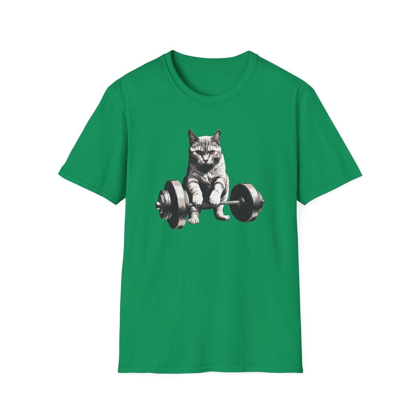 Cat Deadlifting Shirt for Gym Rat gifts for Workout Lover gift for Cat Lover T-shirt Funny Cats Lifting Weights T Shirts Kitty Powerlifting Weightlifting