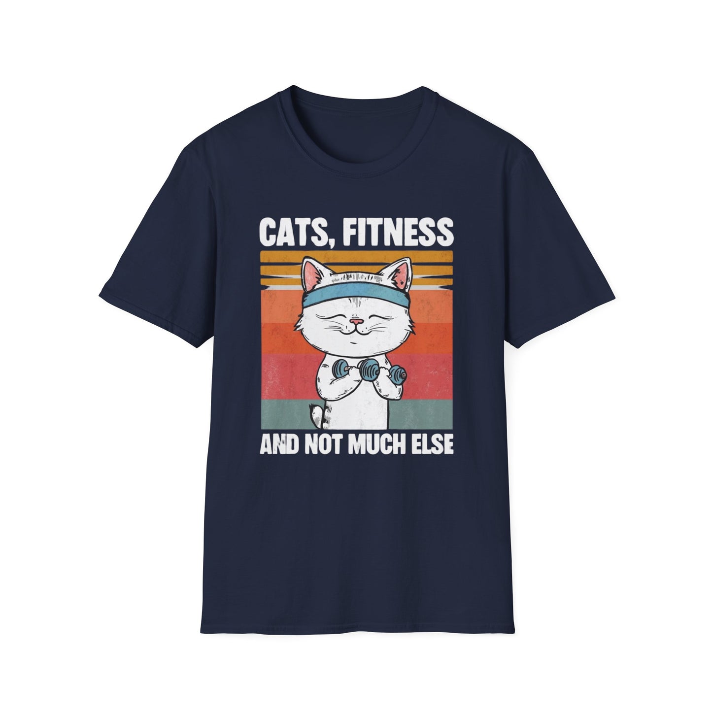 Cat Fitness Shirt for cats Lover gifts for Pet Lovers T-shirt for Gym Rat T Shirt Funny Dog T Shirts CATS Fitness and Not Much Else Tees