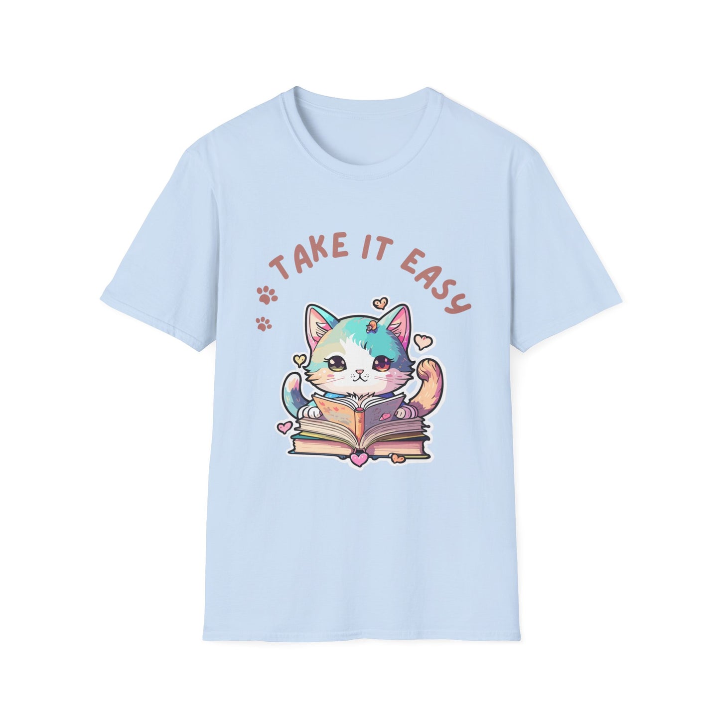Cute Kitty Shirt Kitten Love T-shirt Cute Kitty Cat T Shirt for Cat Lover gift for Her Kitten T-Shirt Take It Easy Shirt