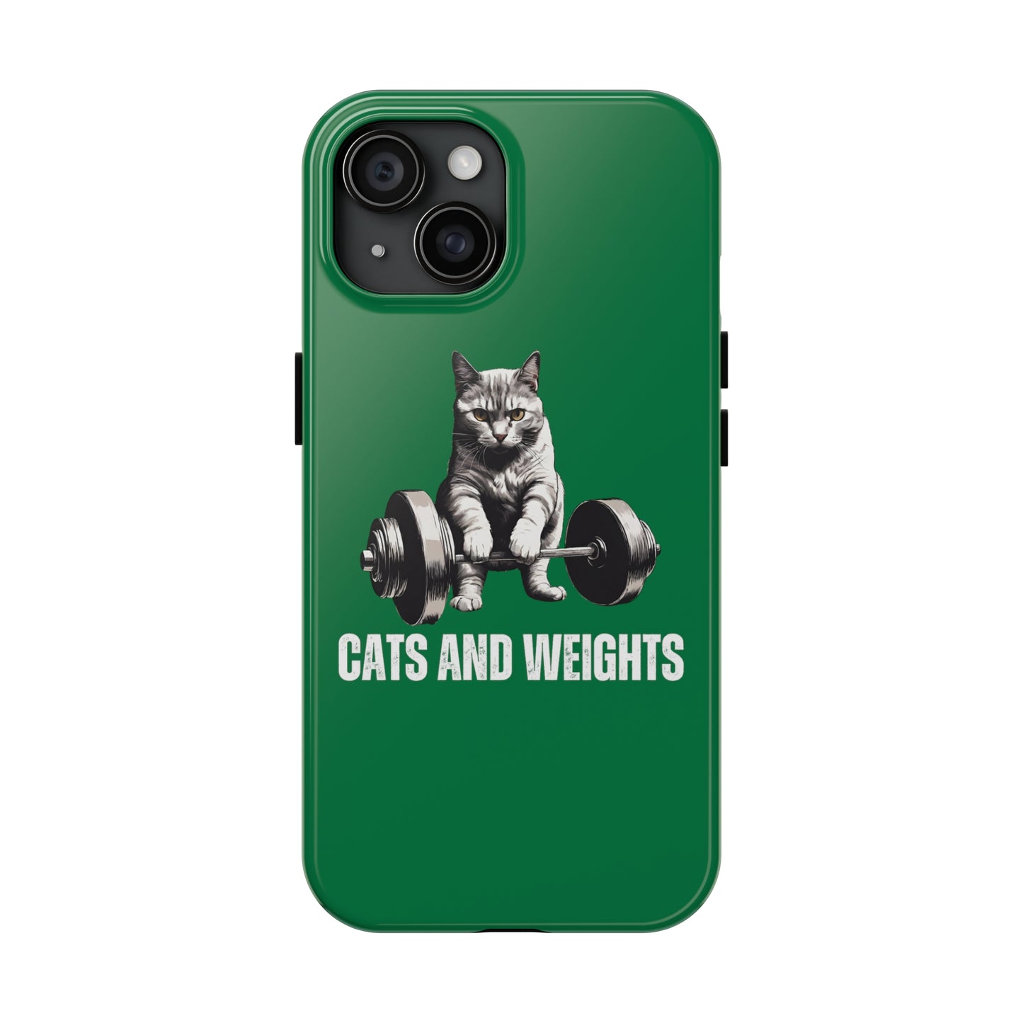 CATS & Weights iPhone case for Gym Lover gift for Cat Lover gifts for Fitness Lover Funny Cat Phone case Workout case