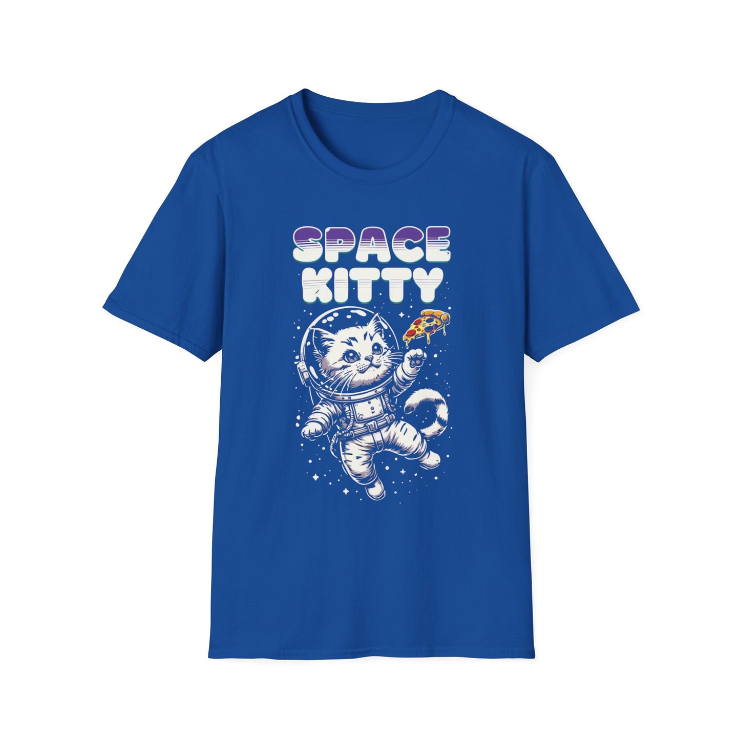 Space Kitty TShirt Funny Cat T-shirt for Funny gifts for Cat Lover T-shirts Funny Cats TShirts Funny Cat Pizza Tee Shirt Space Kitten Tees