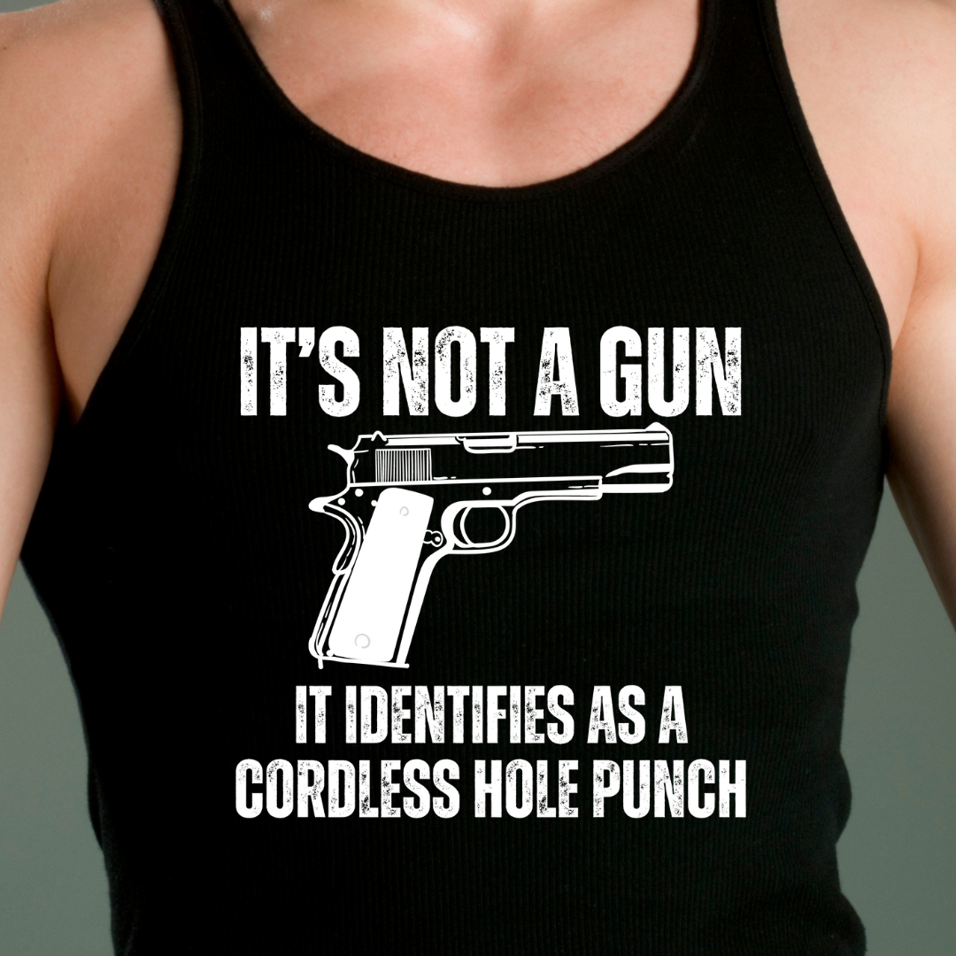 Funny Gun Tank Top for 2nd Amendment Supporter gift for Gun Lover gifts Pistol Tank Tops for Pro Gun Tank Tops Funny Gun Puns for Him gifts