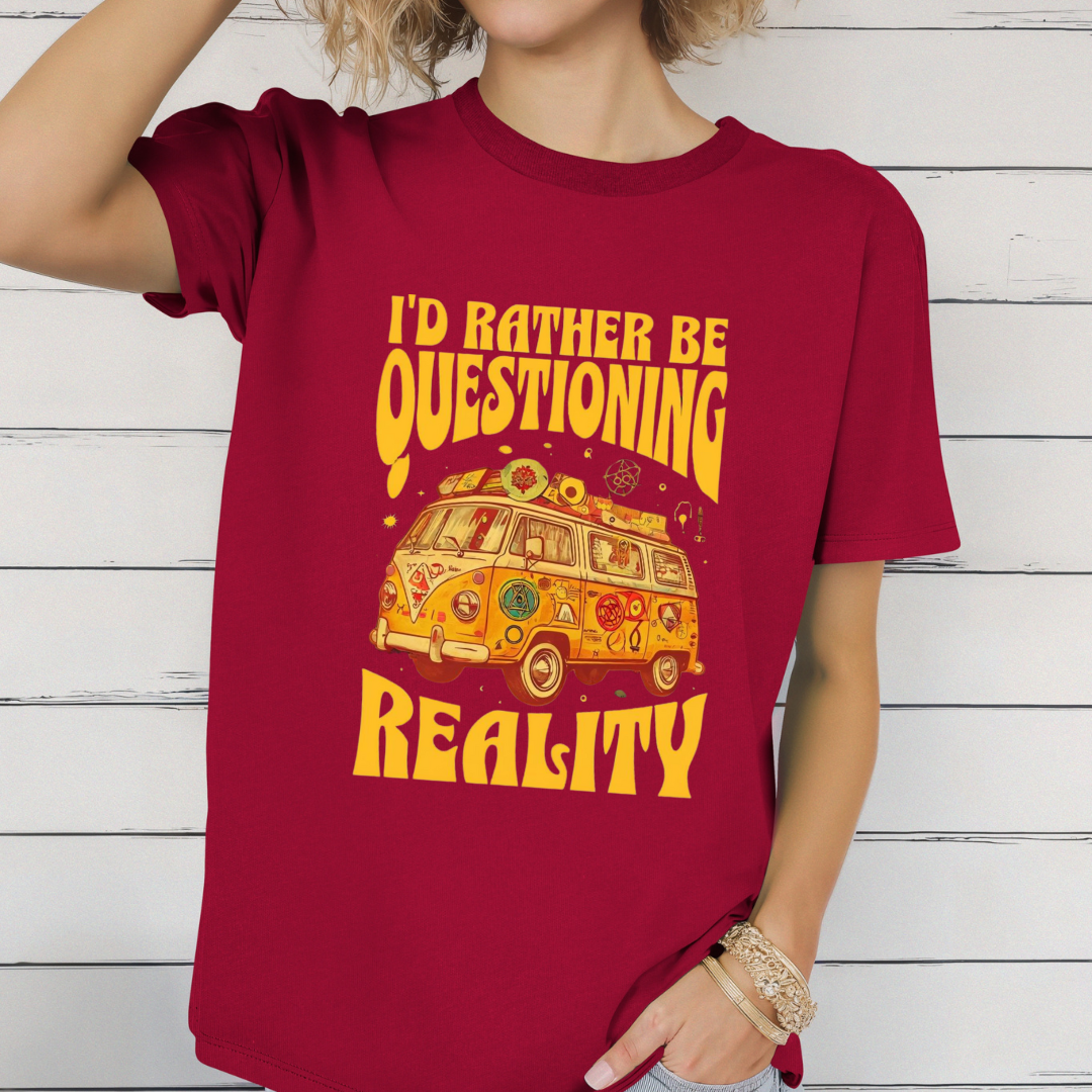 Question Reality Tshirt for Conspiracy Theory Shirts for Conspiracy Theorist gift ideas for Funny Conspiracies T Shirt for Funny gifts