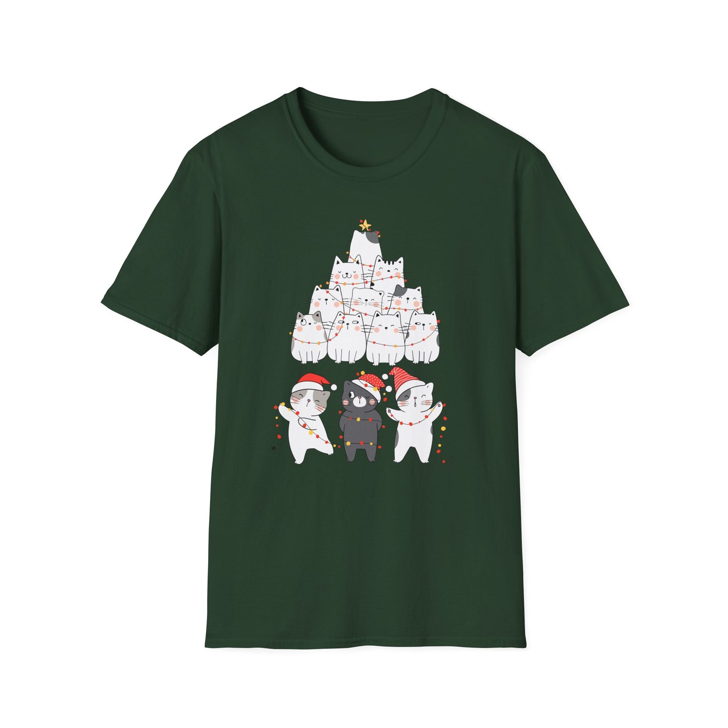 Christmas Lights Shirt for Christmas Party gift for Cat Christmas Presents for Cat Lovers gift for Christmas Funny Shirts Funny Christmas