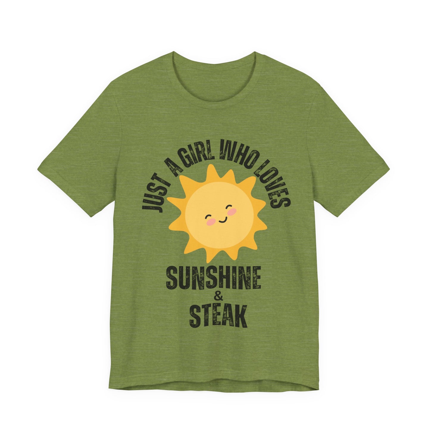 Steak and Sunshine Unisex Tee, Carnivore Diet Top, Foodie T-Shirt, Meat Lover Shirt, BBQ Party Wear, Grilling Apparel
